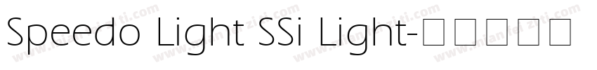 Speedo Light SSi Light字体转换